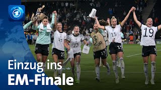 Fußball Deutsches FrauenNationalteam zieht ins EMFinale ein [upl. by Dupin]