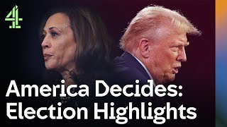 Biggest Moments from the 2024 US Presidential Election  America Decides Highlights  Channel 4 [upl. by Mirabella740]