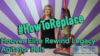 Hoover Elite Rewind Legacy Agitator Belt Replacement for Part 40201190 38528040 [upl. by Ennovart]