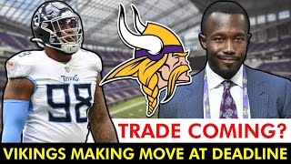 🚨BIG MOVE COMING Vikings TRADING For A Star Player At The NFL Trade Deadline [upl. by Bate]