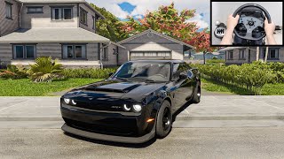 Dodge Demon  The Crew Motorfest Logitech G Pro Steering Wheel No HUD Gameplay [upl. by Jefferson]