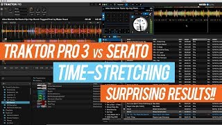 Traktor Pro 3 vs Serato  Compare Audio Engine TimeStretching [upl. by Tomas]