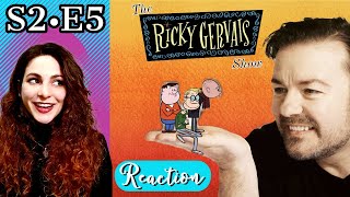 American Reacts  THE RICKY GERVAIS SHOW  S2 E5  Insects [upl. by Anavrin]