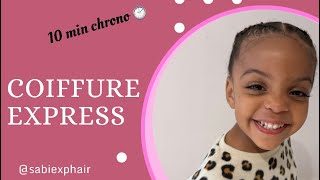 Tuto  Coiffure rapide pour enfant 👧🏽 [upl. by Lohrman]