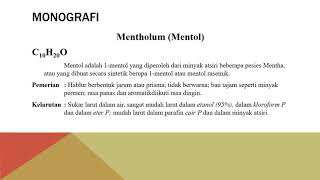 22 formulasi pulv adsp dengan Mentholum Sulfur pp Zinci Oxyd Amylum Oryzae Talcum veneti [upl. by Ida28]