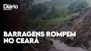 Duas barragens se rompem em Itapipoca no Interior do Ceará [upl. by Anahsar178]