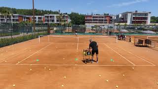 Apostolos Tsitsipas vs Petros Tsitsipas Tennis Practice at The Academy [upl. by O'Reilly931]