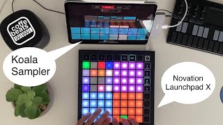 Koala Sampler meets Novation Launchpad X [upl. by Dorreg]