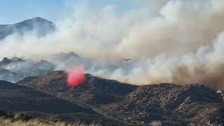 Insane Fire retardant drop on a California wildfire [upl. by Cj721]