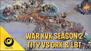 WAR VIKING RISE KVK SEASON 2 TITY VS ORK amp LBT  VIKING RISE INDONESIA [upl. by Gmur]