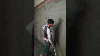 Wall plastering techniques wallplaster viral ytshorts shorts short [upl. by Leuqcar]