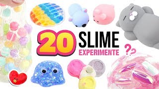 20 NEUE SCHLEIM Experimente 😱Verrückter DIY SLIME SLIME 😍ASMR Deutsch [upl. by Ineslta]