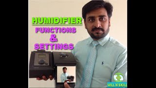 Features and Settings CPAP Heated Humidifier  PHILIPS Respironics REMstar [upl. by Youngman]