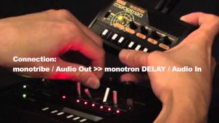 KORG monotron DELAY x monotribe  Future Dub Sound [upl. by Elspet]