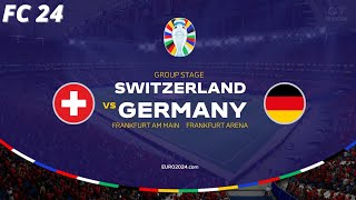 Switzerland vs Germany  EURO 2024  EA FC 24 [upl. by Odama308]