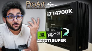 No RGB All Black GamingProductivity PC Build  i7 14700K RTX 4070Ti Super [upl. by Ulland900]