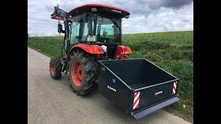 Heckcontainer Abholung und Ersteinsatz  Saphir TL 150  Branson Traktor 5025C [upl. by Caddric]