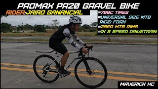 MTB Rigid Fork amp 29er MTB rims sa PROMAX PR20 Gravel Frame ni Jairo Ganancial [upl. by Harraf]