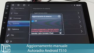 Aggiornamento manuale Autoradio Android TS10 [upl. by Airan190]