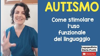 Stimolare luso funzionale del linguaggio nell autismo [upl. by Yelhak]