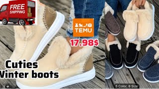 Winter boots with fabric upper temucanada winterboots winterclothing wintercollection giftideas [upl. by Eseilenna500]