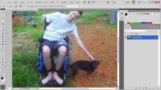 Como fazer montagem com Photoshop Cs5 [upl. by Faustina]