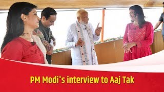 PM Modis interview to Aaj Tak [upl. by Audette]