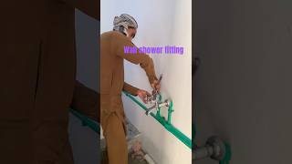 Open Wall shower fitting plumbing works vairalshort please subscribemychannel please [upl. by Nele]