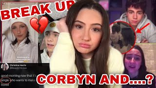 CORBYN BESSON AND CHRISTINA MARIE ANNOUNCE THEIR INTERNET BREAK UP [upl. by Zobe]