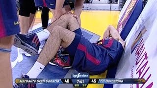 Álex Abrines se retira lesionado del partido [upl. by Abbi]