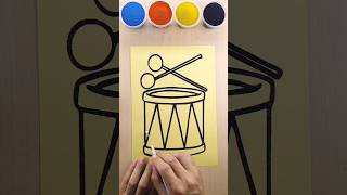 Sand painting drums art sandart shorts [upl. by Lorrayne]