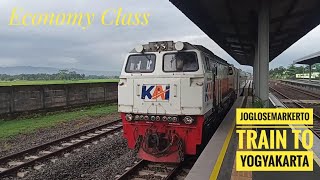 TRIP BY TRAIN  Naik Kereta Api Joglosemarkerto Kelas Ekonomi Menuju ke Yogyakarta [upl. by Eardnaed]