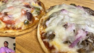 Flatbread Pizzas 3 Ways  Step By Step  Flatbread Pizza Recipe [upl. by Ahsead]