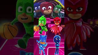 PJ Masks  Gekko 🆚 Owlette 🆚 CatBoy 🆚 Night Ninja X Dance Song Tiles Hop EDM Rush shorts [upl. by Aiseneg41]