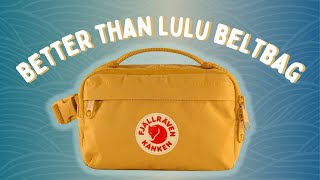 Better than Lulu Fjallraven Kanken Belt Bag Review [upl. by Ortrude]