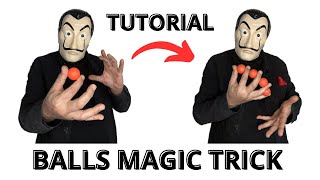 4 BALLS MAGIC TRICK TUTORIAL [upl. by Eynttirb]