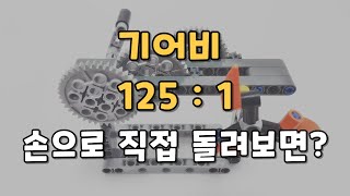 기어비 1251인 복식 기어열 모형을 손으로 직접 돌려보면 [upl. by Rusticus]