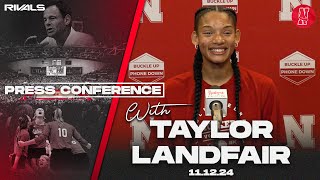 Nebraska Volleyball Taylor Landfair press conference before Minnesota Nov 12 2024 [upl. by Lynd]