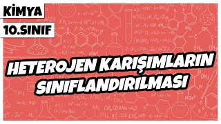 10 Sınıf Kimya  Heterojen Karışımların Sınıflandırılması  2022 [upl. by Gnilrets]