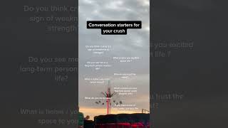 Conversation starters for your crush [upl. by Freddy]