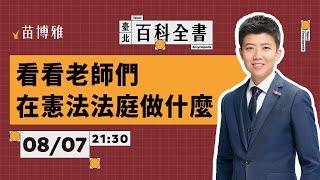 國會改革？憲法法庭言詞辯論賽後講評【 阿苗的臺北百科全書】 [upl. by Naitirb]