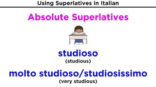 Superlatives in Italian Relative and Absolute [upl. by Arimas963]