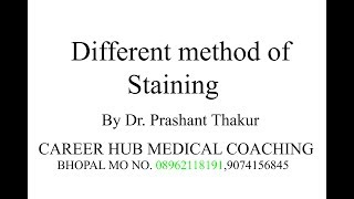 Method of stainingsimple negativeindia ink method impregnation method by Dr Prashant Thakur CH [upl. by Wettam607]