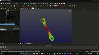 FreeCAD  MBDyn  Calculix simple pendulum [upl. by Niarfe]