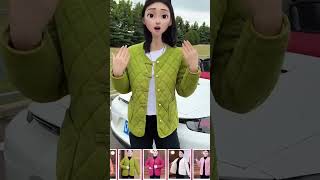 New autumn and winter styles fashionable Chinese style plush and thickened cotton jacket Chine [upl. by Suzetta]