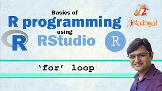 7  FOR LOOP  Basic R programming with RStudio [upl. by Lokim27]