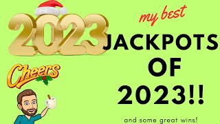 My top wins and Jackpot Handpays of 2023 jackpothandpay [upl. by Victoria]