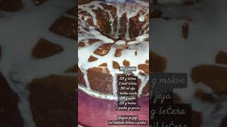 Kuglof od mrkve i oraha preukusno i sočno food foodlover cooking cake [upl. by Parsaye264]