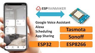 Smart Home  ESP8266 ESP32 Tasmota Android iPhone  Google Home Alexa  ESP Rainmaker IOT [upl. by Skantze]