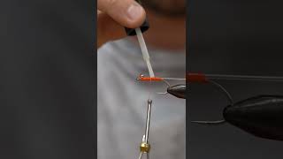 1 Material Redfish Fly Tying Tutorial  The RedNed [upl. by Adnauq8]